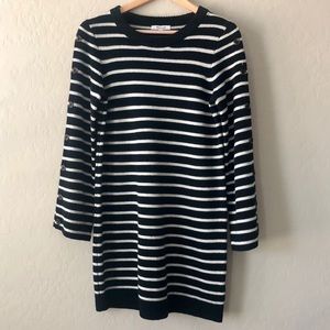 MADEWELL striped merino wool sweater dress